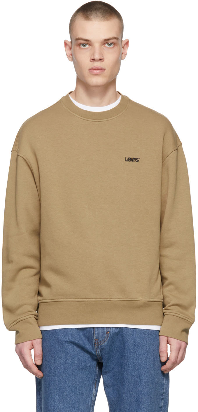 Top 75+ imagen levi’s brown sweatshirt