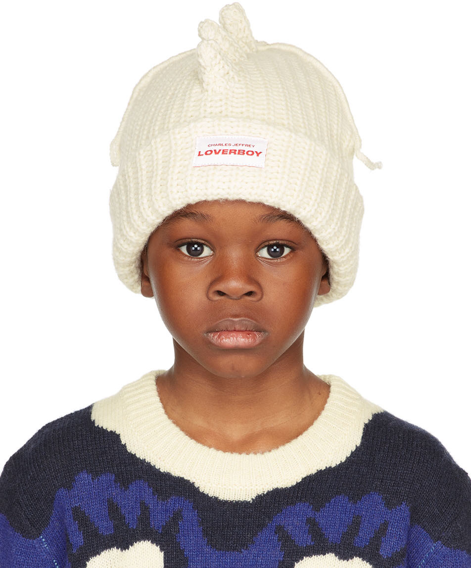 SSENSE Exclusive Kids Off-White Chunky Spikes Beanie