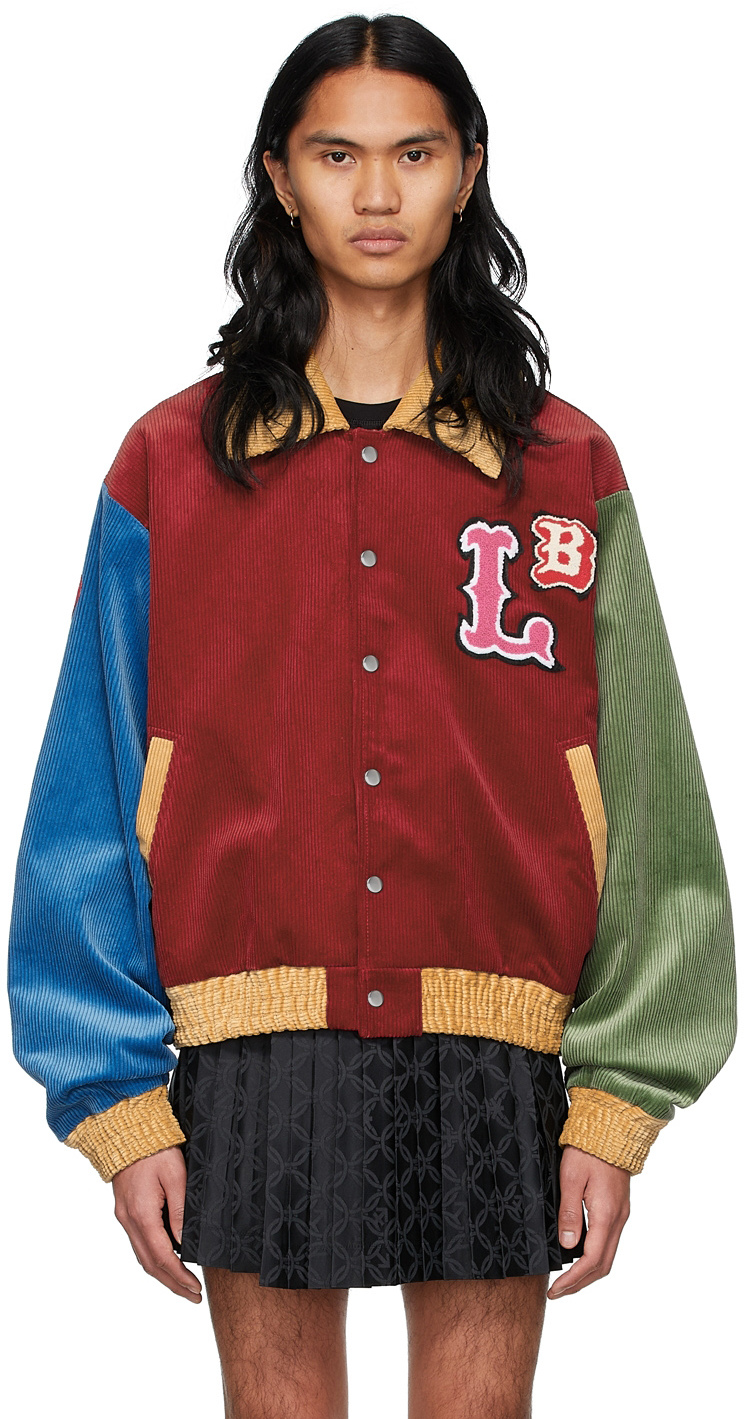 Charles Jeffrey Loverboy: Red Varsity Jacket | SSENSE