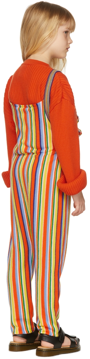 M.A+ KIDS MULTICOLOR WOOL STRIPE JUMPSUIT 