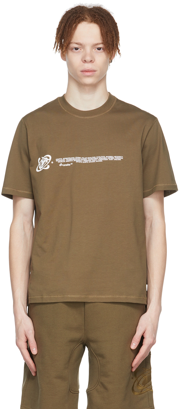 AFFXWRKS Khaki Cotton T-Shirt