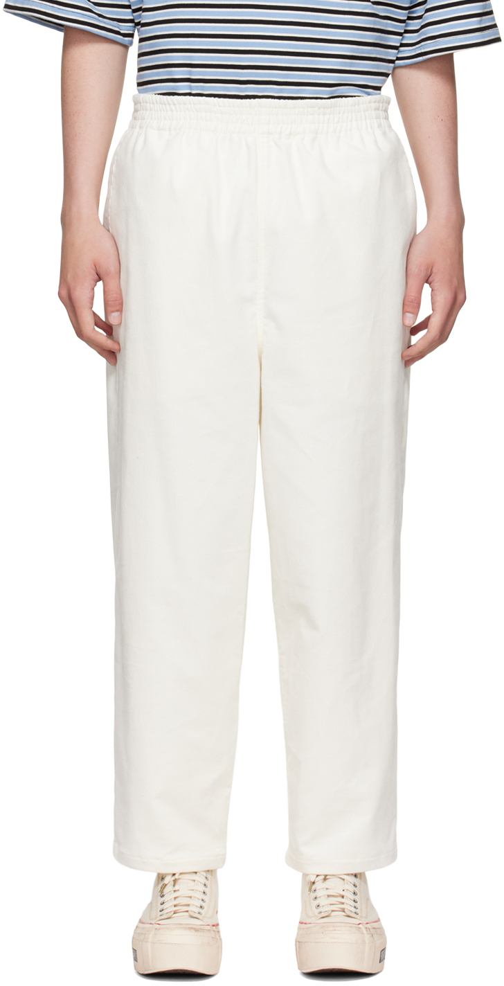 Camiel Fortgens Off-White Cotton Trousers