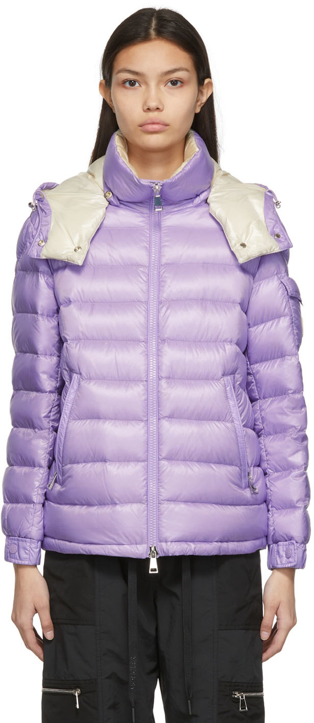 purple moncler womens coat