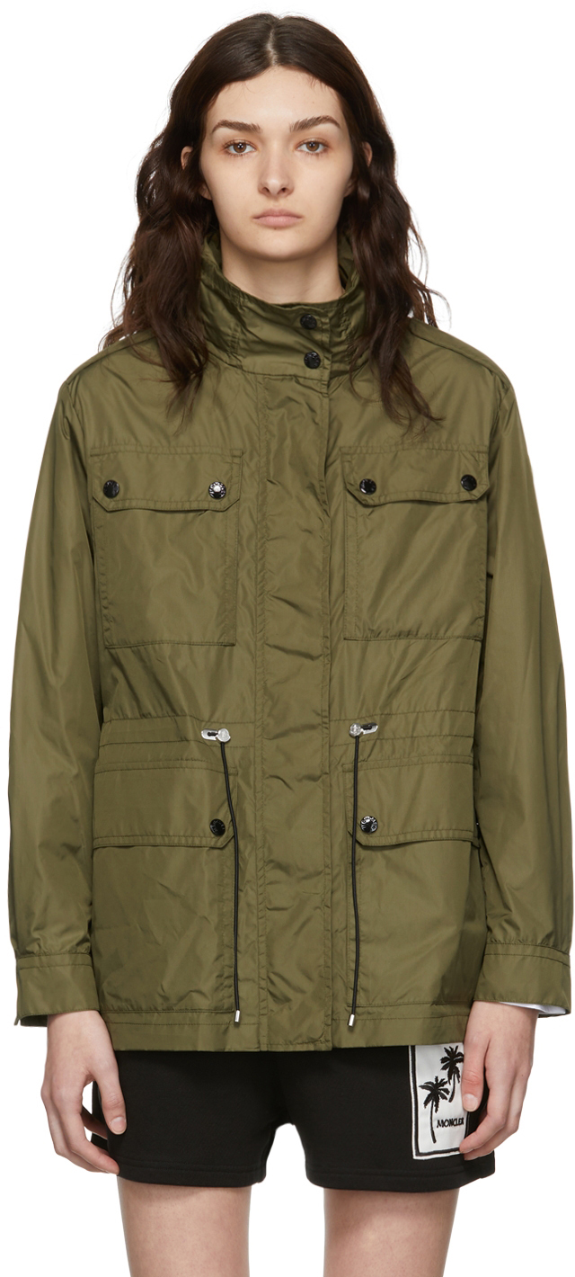 moncler green rain jacket