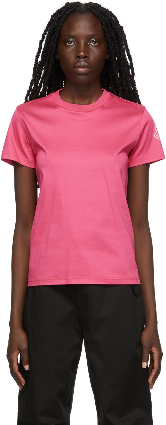 Moncler Pink Logo T-Shirt
