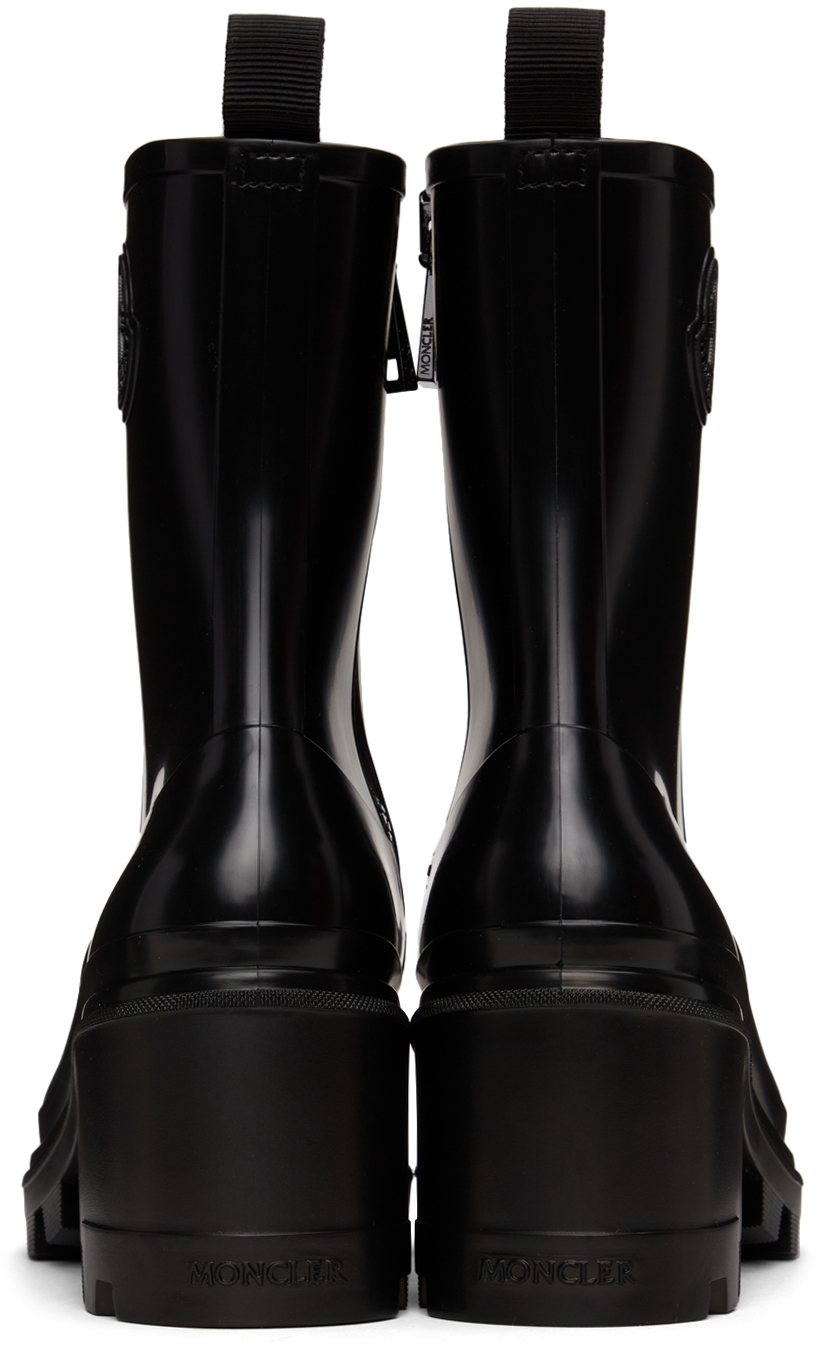 Moncler Loftgrip Rubber Zip Rain Boots In 0