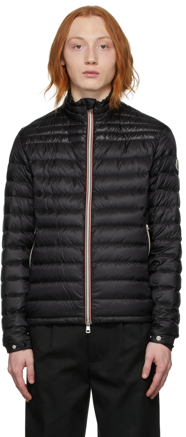 Shop Moncler Black Down Benamou Jacket In 999 Black