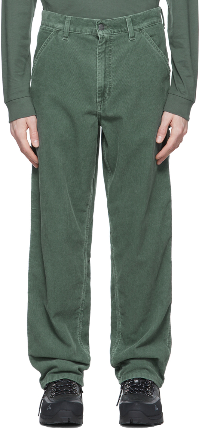 Carhartt Work In Progress Green Cotton Trousers