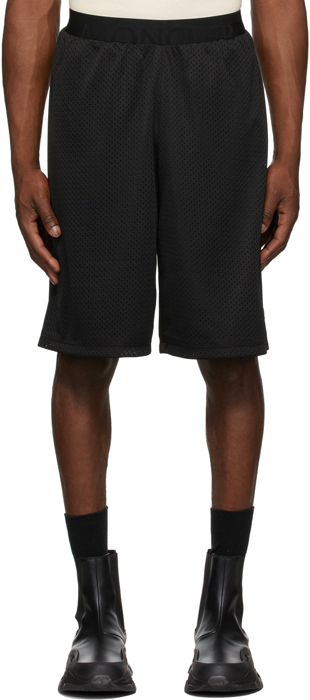 Black Matt Black Mesh Shorts