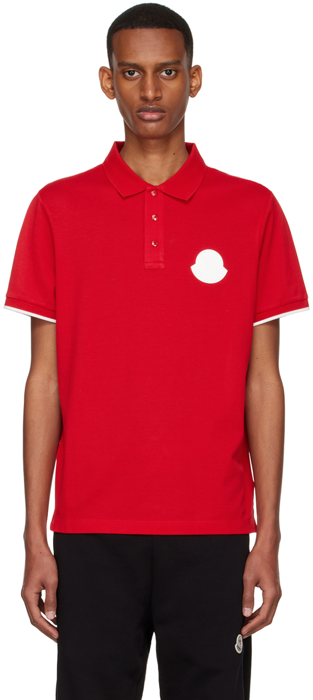 Red Cotton Polo Ssense Uomo Abbigliamento Top e t-shirt T-shirt Polo 