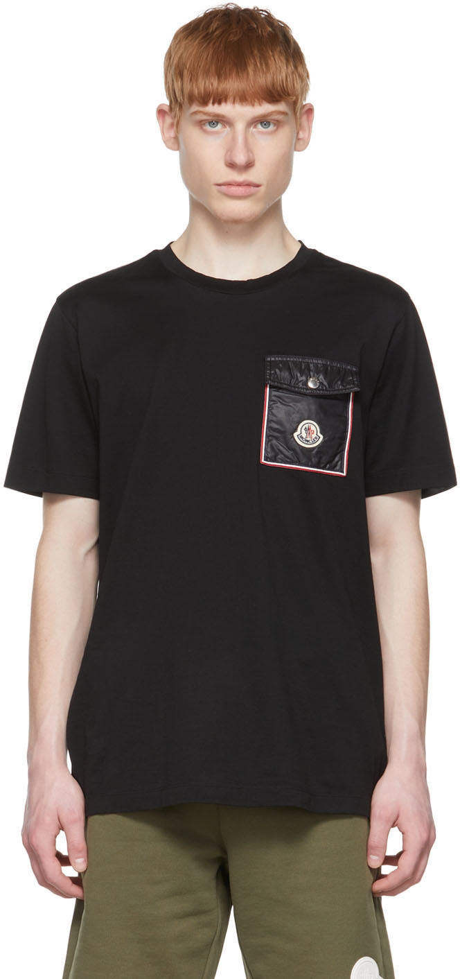 navy blue moncler t shirt