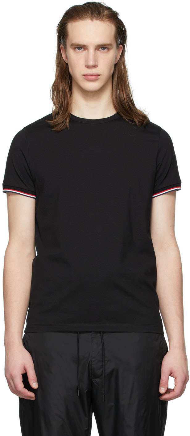 Moncler: ブラック スリムフィット Tシャツ | SSENSE 日本