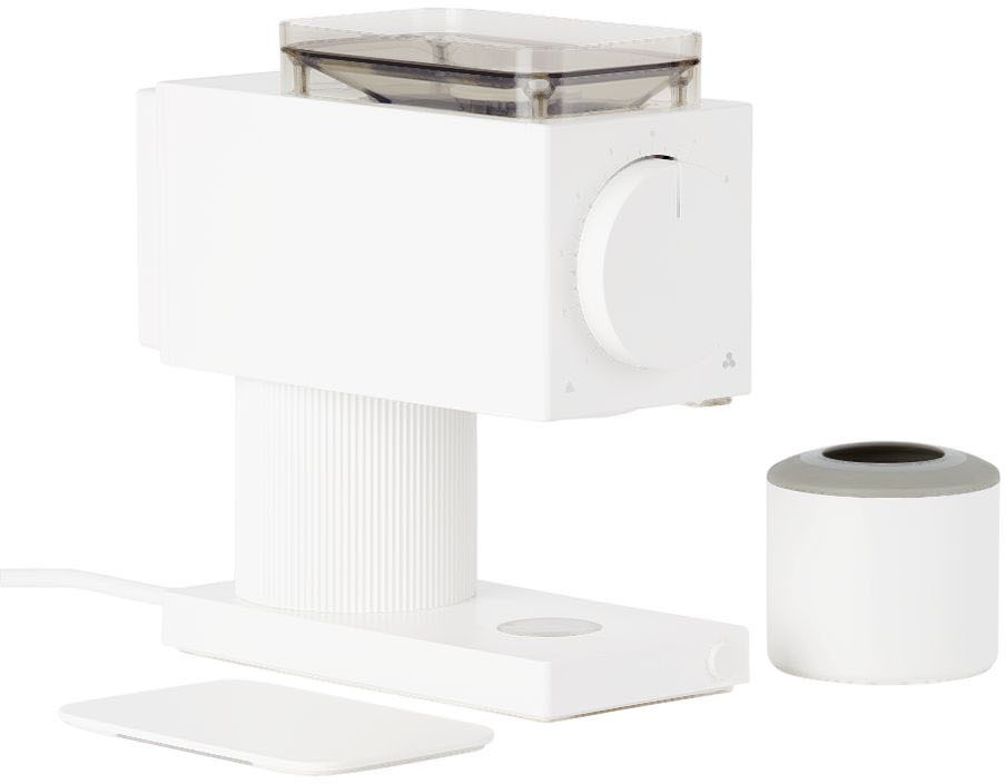 Fellow White Ode Brew Grinder In White