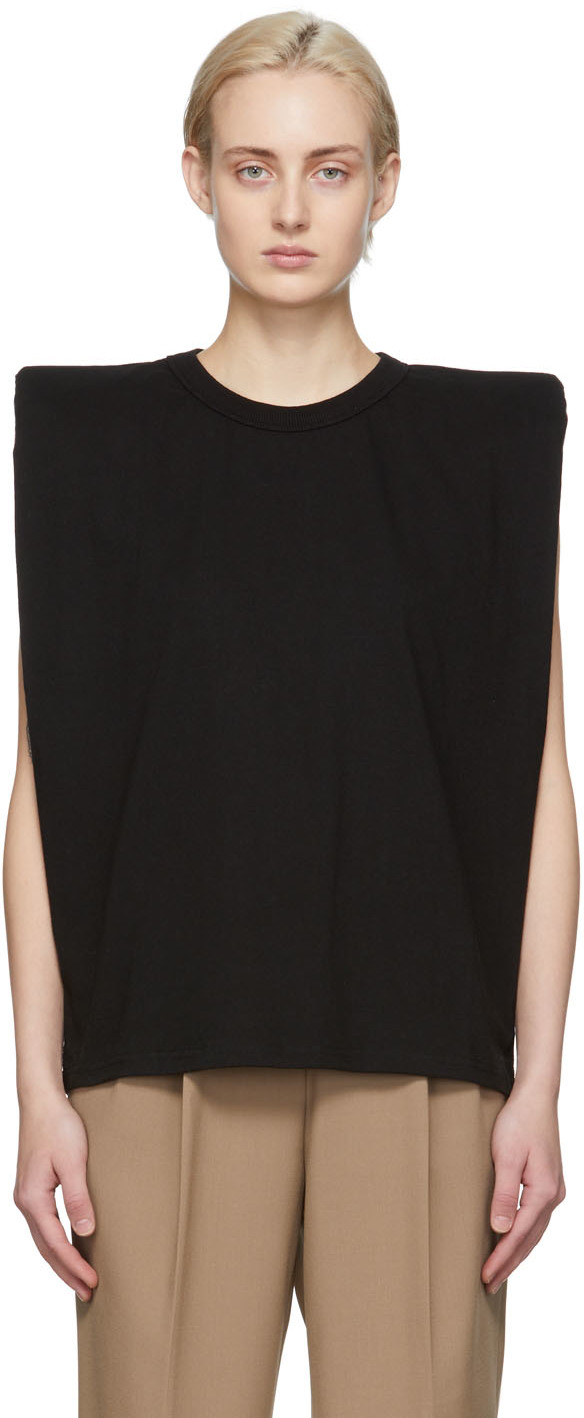 Black Eva Muscle T-Shirt by The Frankie 