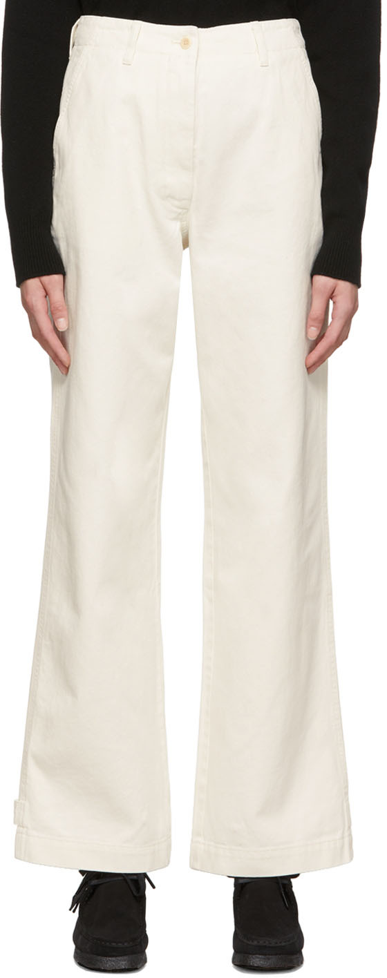 Off-White Organic Cotton Trousers