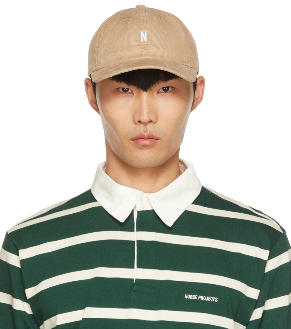 Norse Projects Sports Corduroy Baseball Cap In Brown