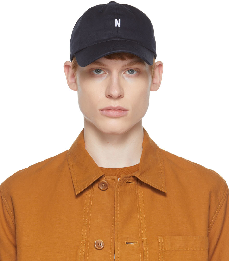 NORSE PROJECTS NAVY TWILL SPORTS CAP