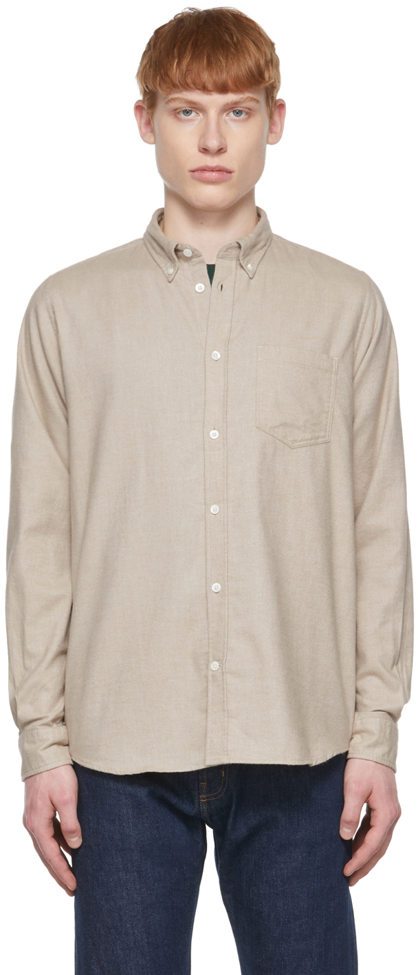 Beige Anton Shirt by Norse Projects on Sale