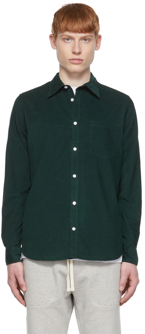 Green Osvald Shirt by Norse Projects on Sale