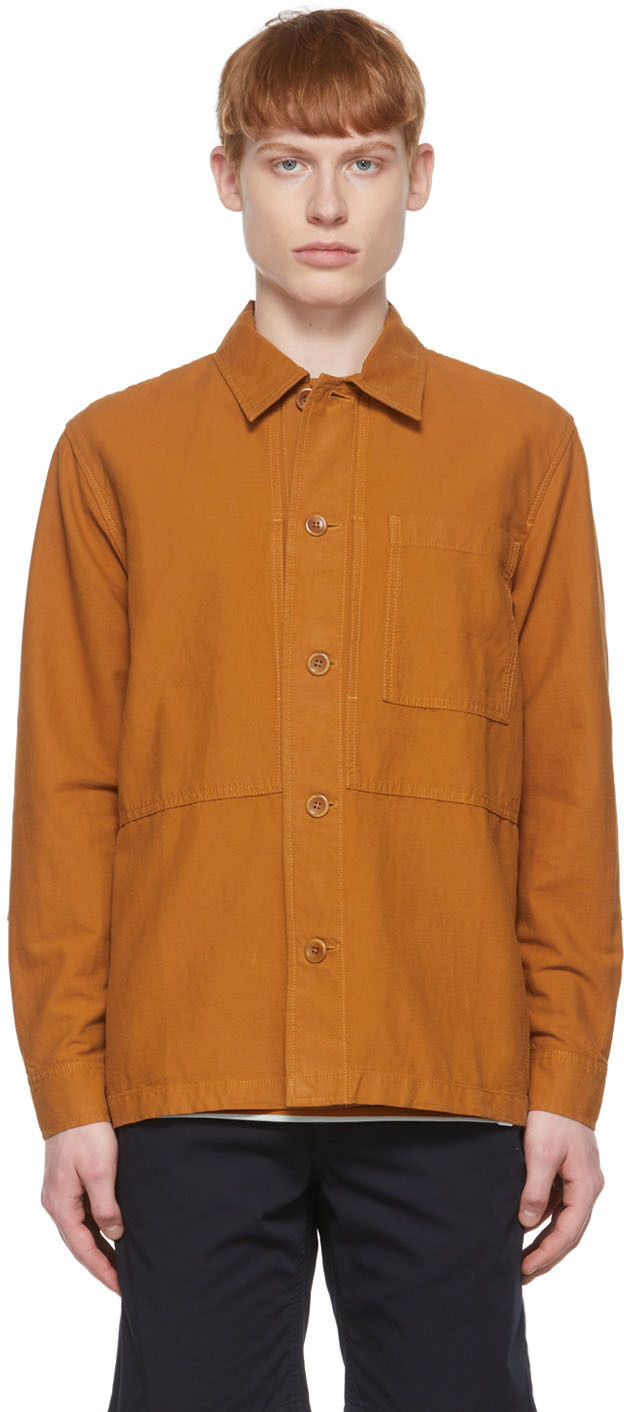 Norse Projects Orange Kyle Shirt In 4041 Rufous Orange