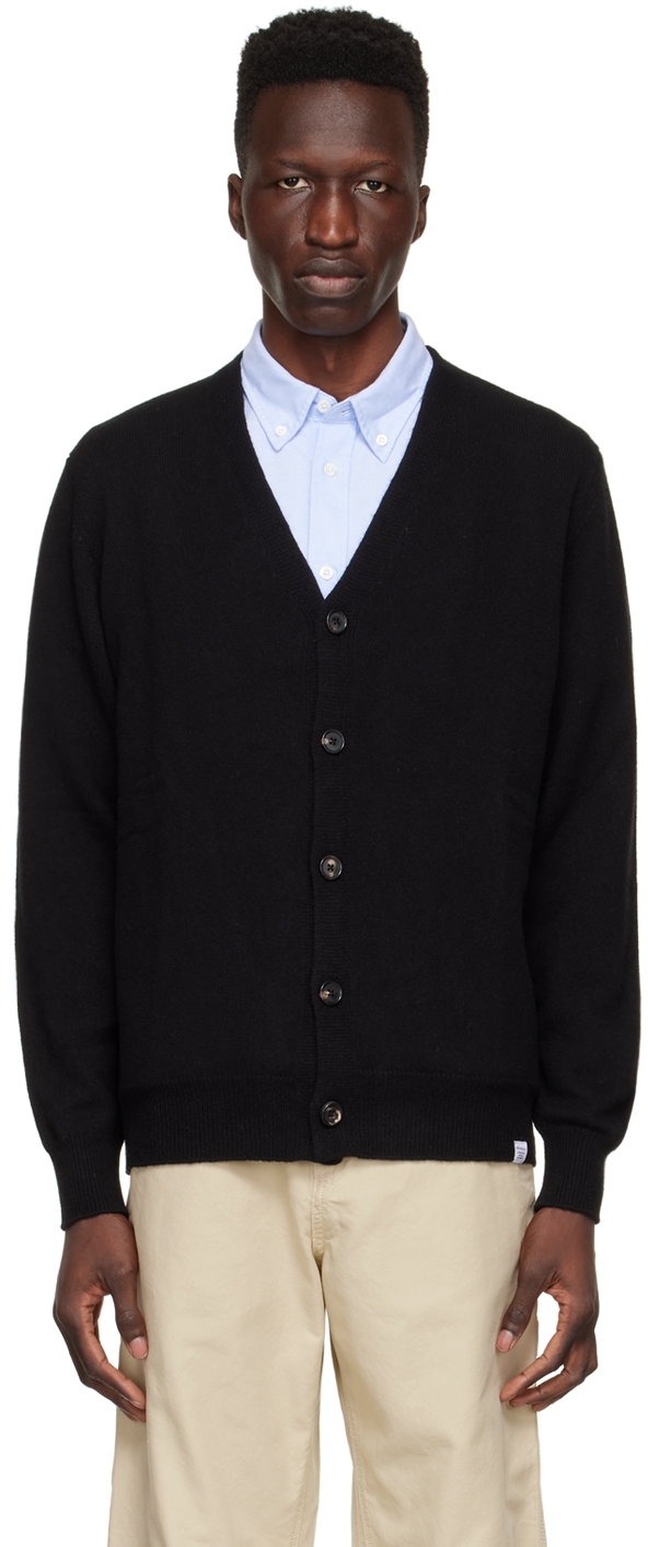 Norse Projects: ブラック Adam カーディガン 