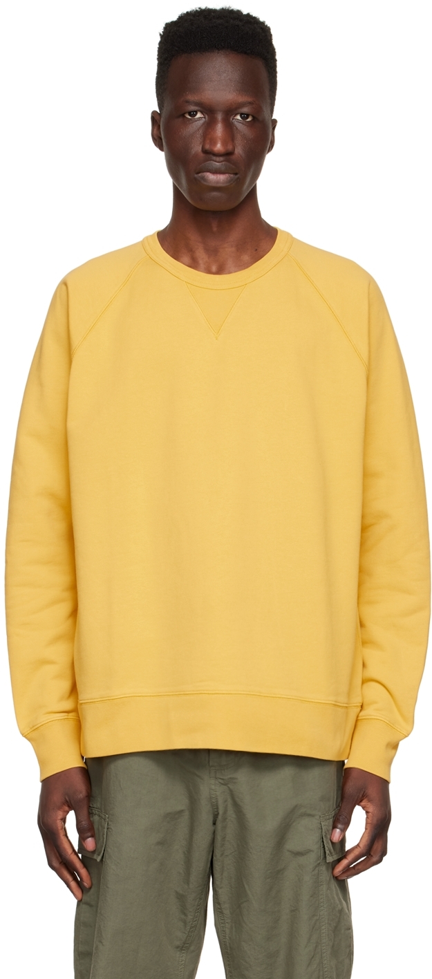 Norse Projects Kristian Cotton-jersey Sweatshirt In Yellow