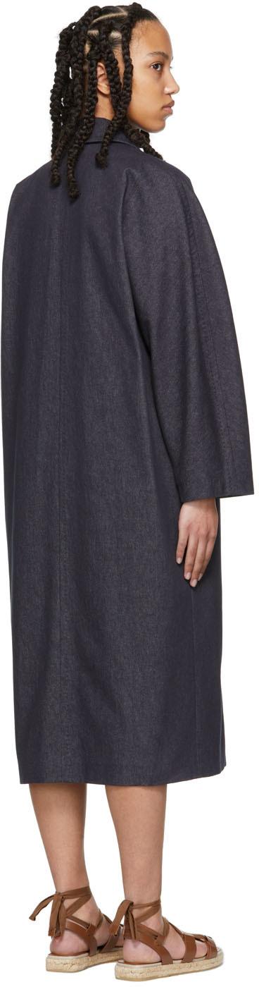 Max Mara Blue Denim Bacco Icon Coat | Smart Closet