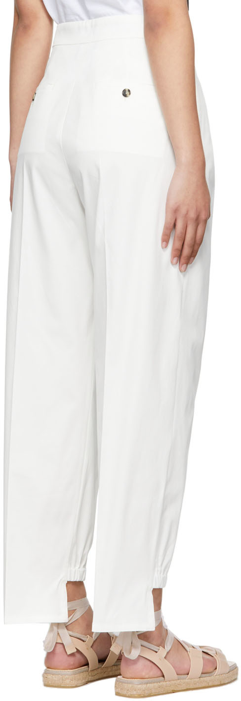 Max Mara Filly Long Trouser In 004 Silk