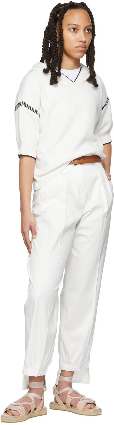 Max Mara Filly Long Trouser In 004 Silk