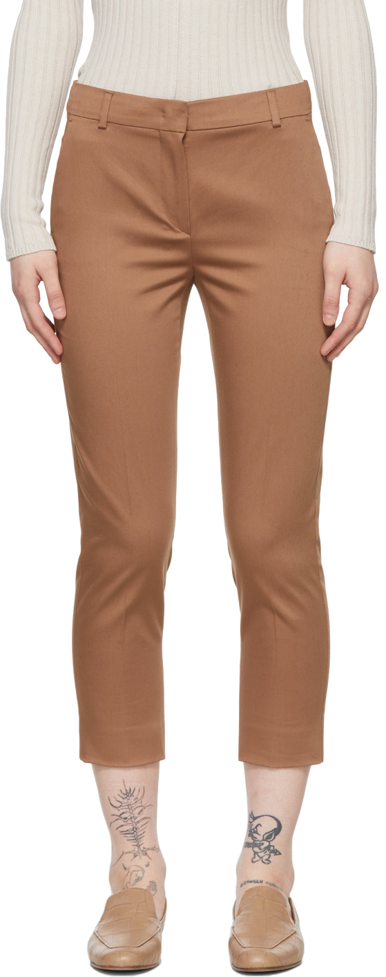 【関税込み】Max Mara ブラウン Folgore トラウザーズ Max Maraのブラウン Folgore トラウザーズがセール中