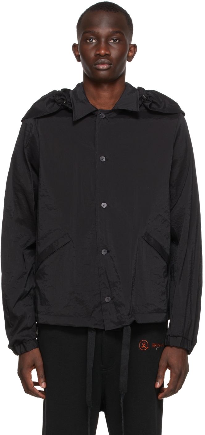 BED J.W. FORD: Black Coach Jacket | SSENSE Canada