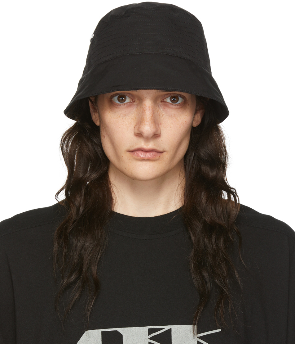 Rick Owens Drkshdw Black Gilligan Bucket Hat | Smart Closet