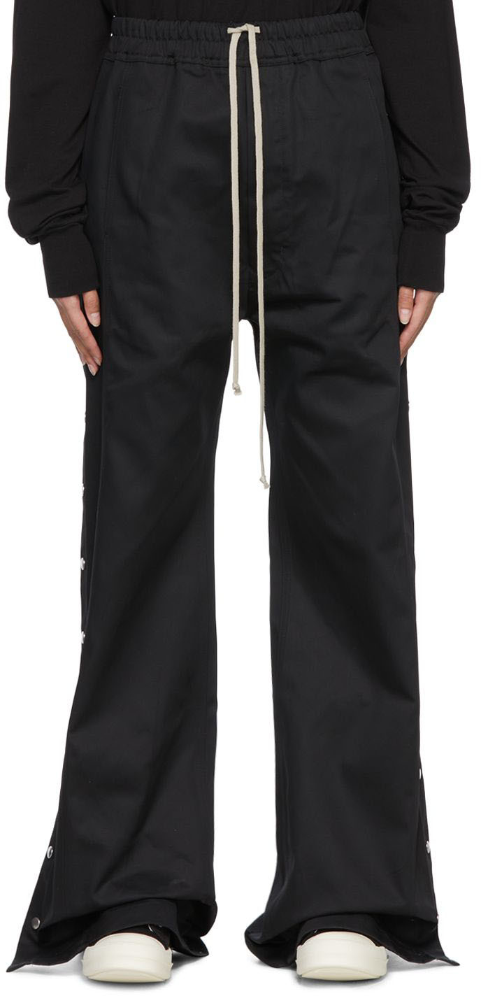 Rick Owens DRKSHDW: Black Organic Cotton Trousers | SSENSE