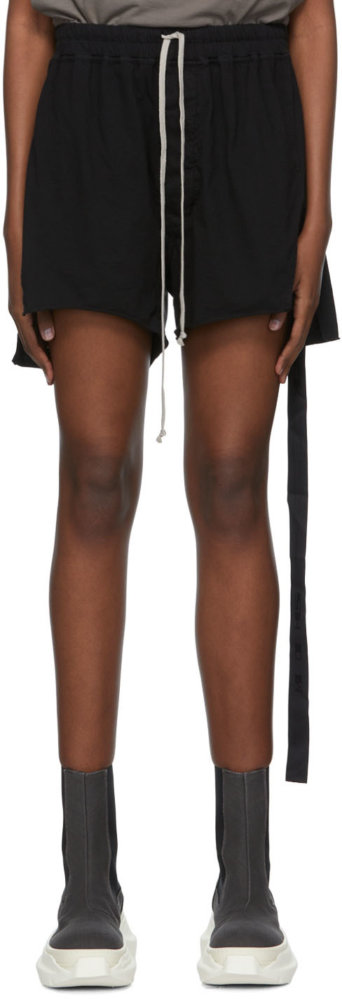 Rick Owens Drkshdw Black Phleg Shorts In 09 Black