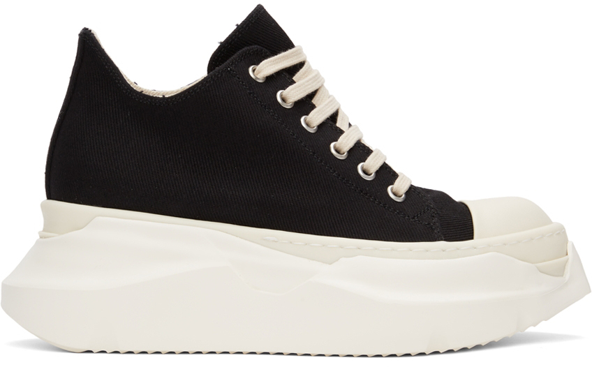 Black Abstract Sneakers by Rick Owens 