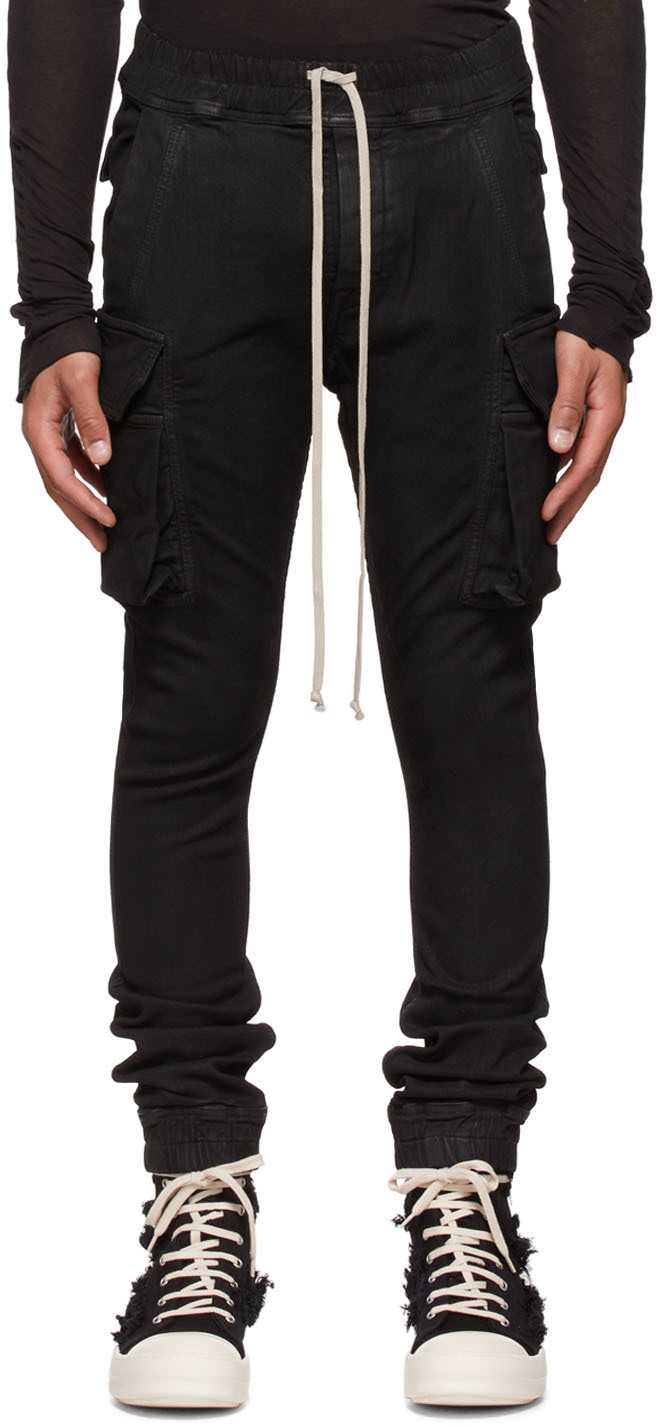 Rick Owens Drkshdw: Black Mastodon Cargo Jeans | SSENSE