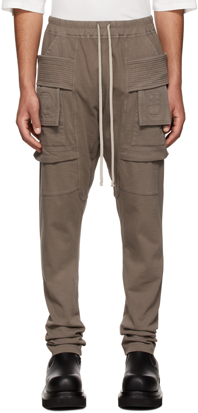 Rick Owens Drkshdw Grey Creatch Cargo Pants