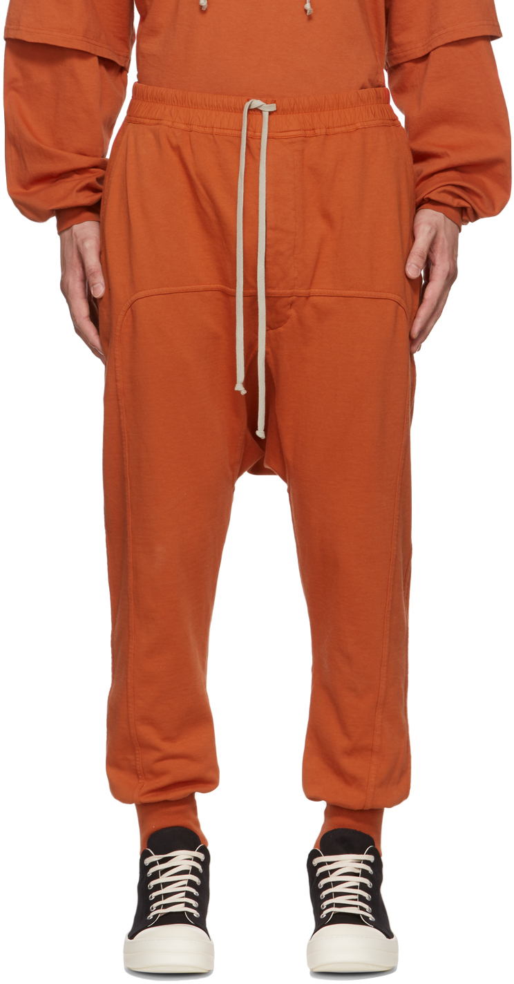 Rick Owens Drkshdw Orange Drawstring Lounge Pants | Smart Closet