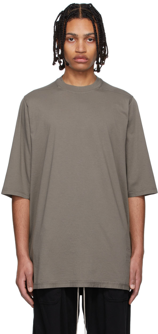 Rick Owens Drkshdw: Grey Jumbo T-Shirt | SSENSE Canada