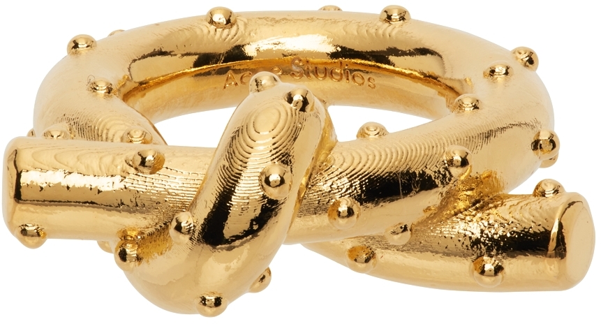 Acne Studios Gold Axelia Knot Ring