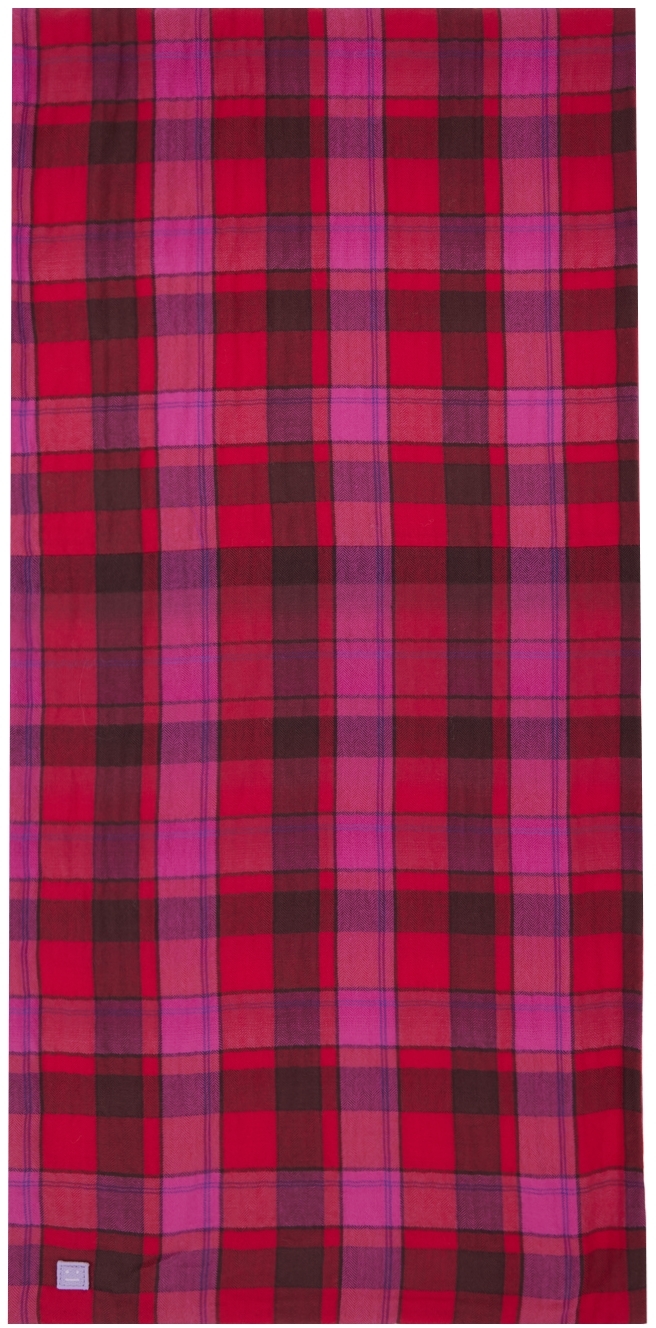 Acne Studios Pink & Red Flannel Scarf