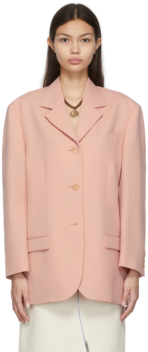 T Recall Show you Pink Tailored Blazer by Acne Studios on Sale