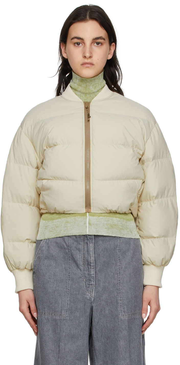 Acne Studios Beige Odeya Down Jacket