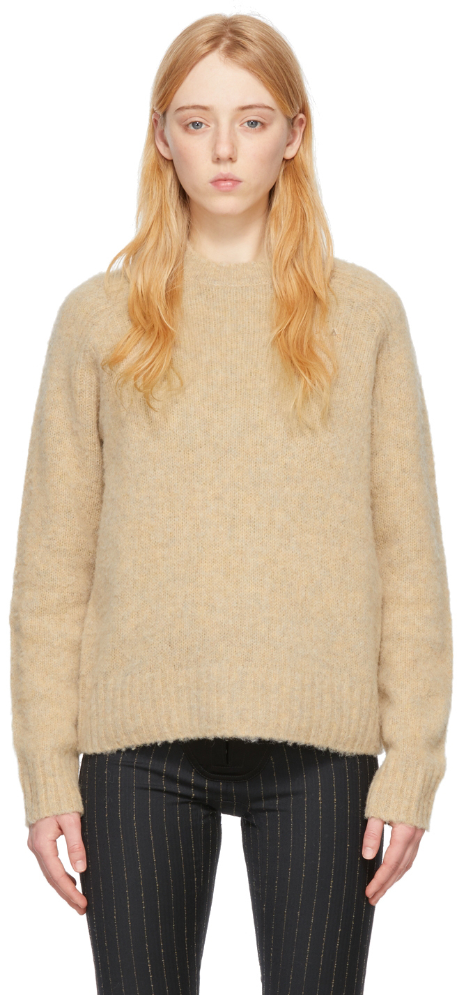 Beige Wool Sweater by Acne Studios on Sale