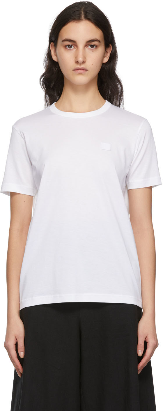 Acne Studios White Slim Fit T-Shirt