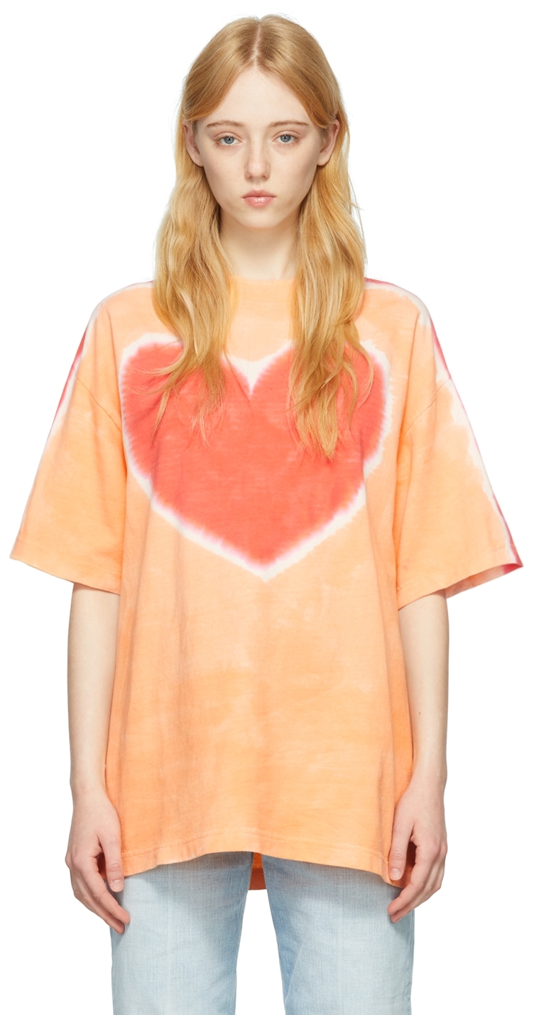 Acne Studios Orange Cotton T-Shirt