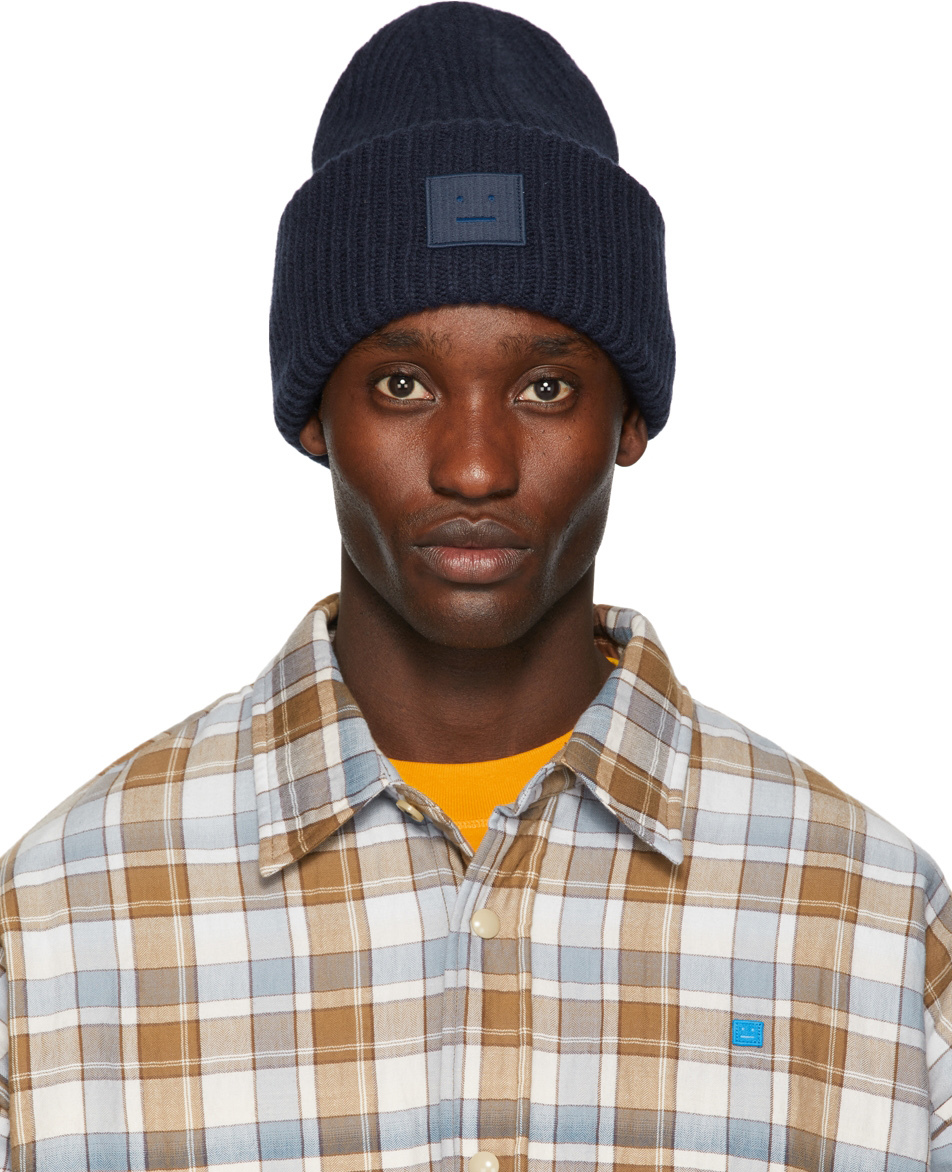 Homme Accessoires Chapeaux Bonnet marine en laine Laines Acne Studios pour homme en coloris Bleu 