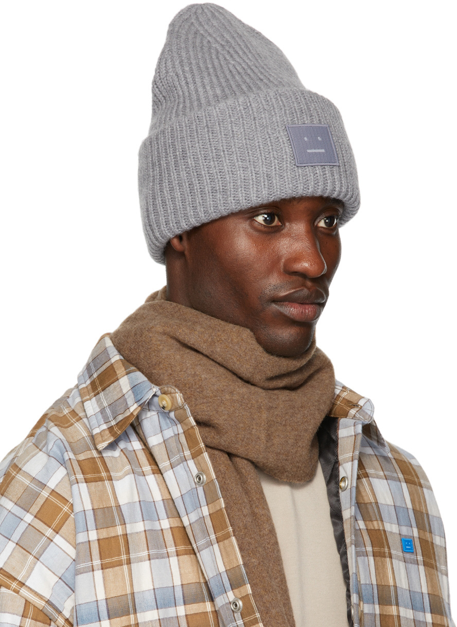 Acne studios ribbed wool beanie best sale