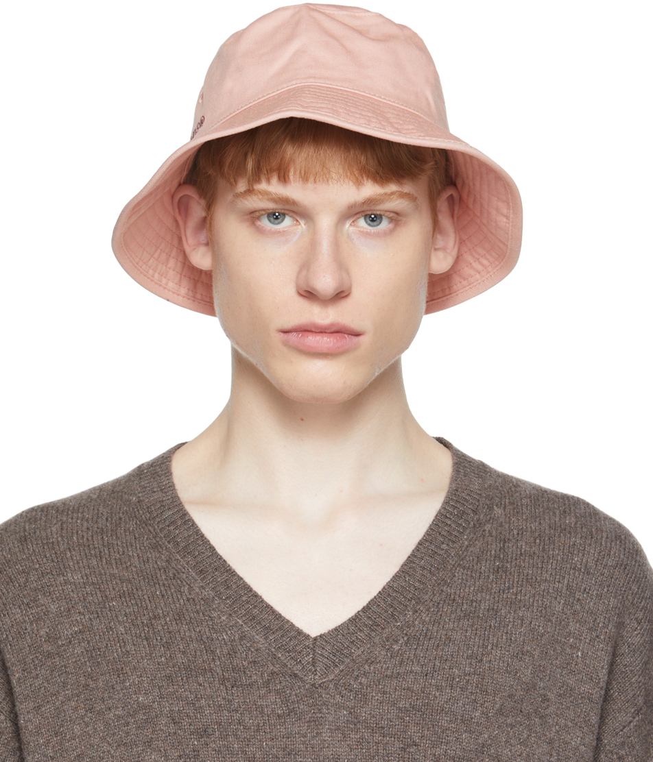 Pink Twill Bucket Hat by Acne Studios on
