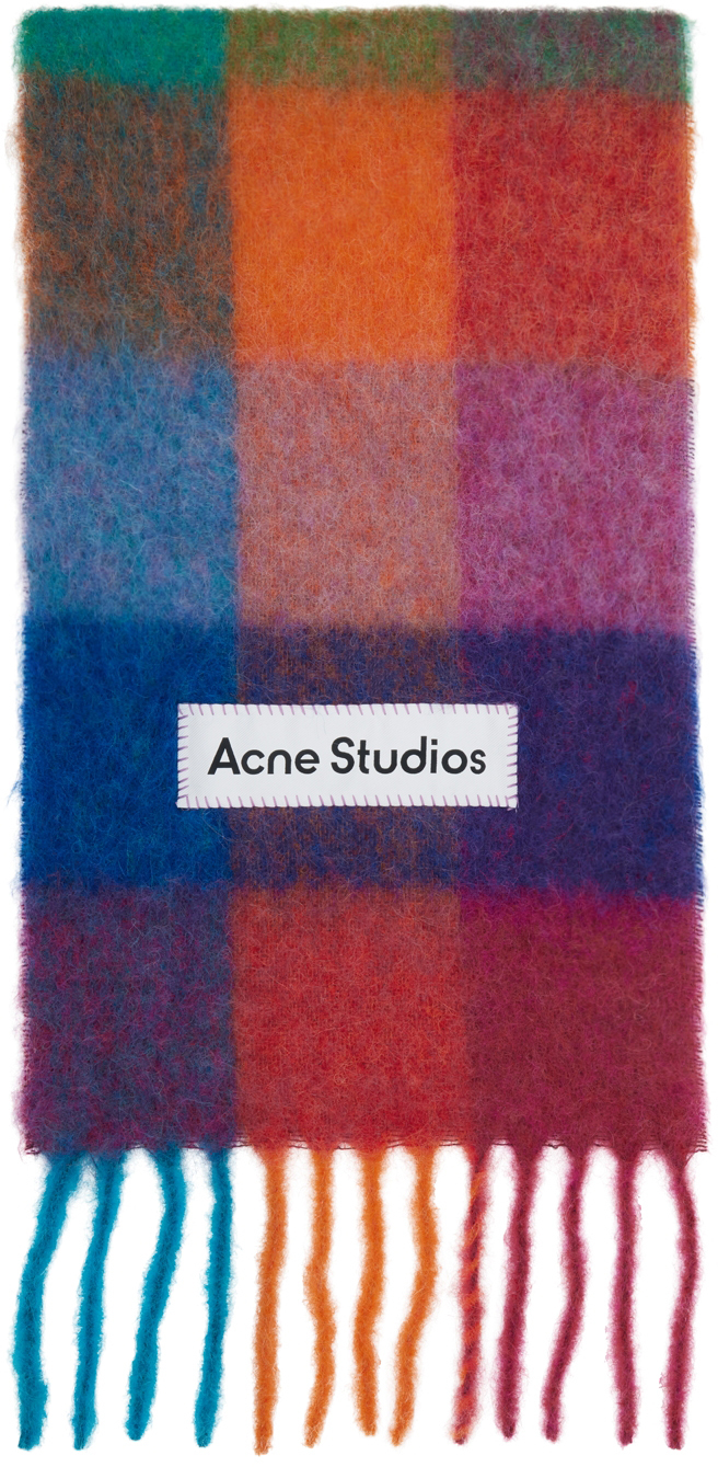 Acne Studios Multicolor Alpaca & Mohair Heavy Scarf